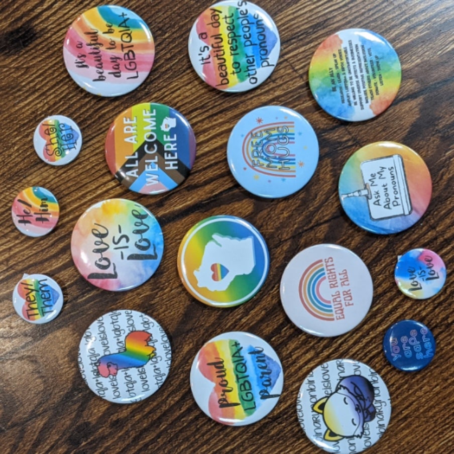Pride Buttons (Pins) | String Theory Studio, LLC